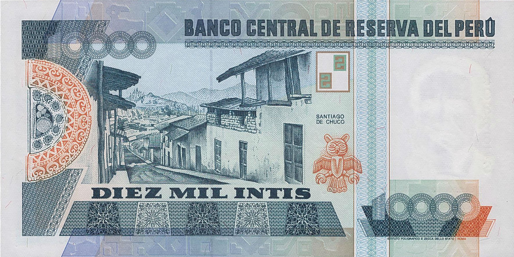 Peru 10000 1988 UNC P-140